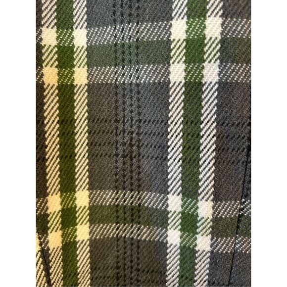 The Limited Faux Fur Collar Plaid Coat Size Medium (0550) - Picture 9 of 9